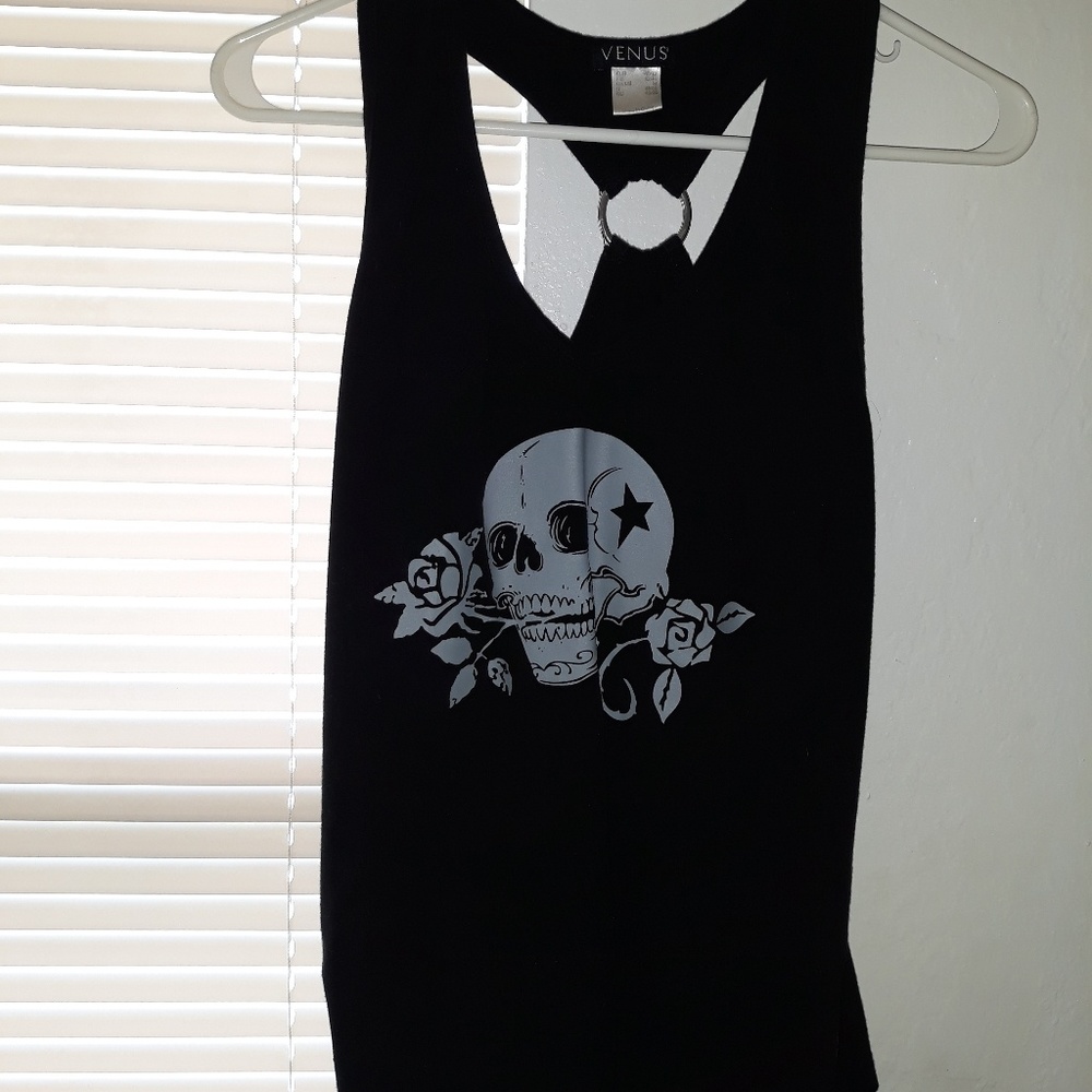 Black tank top